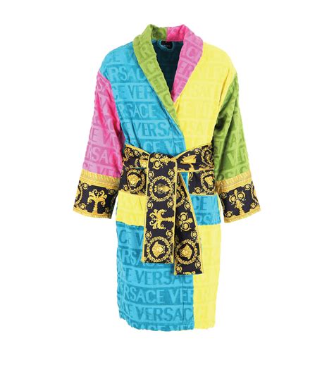 multi color versace replica robe|versace robe discount.